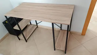 Escritorio Industrial Madera y Metal