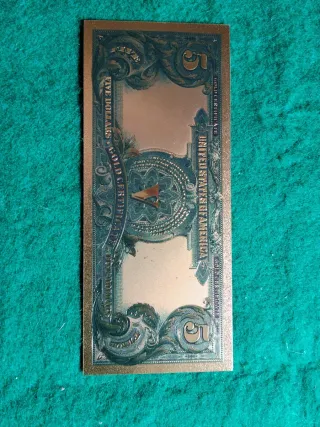Billete de 5 Dólares Coleccionismo