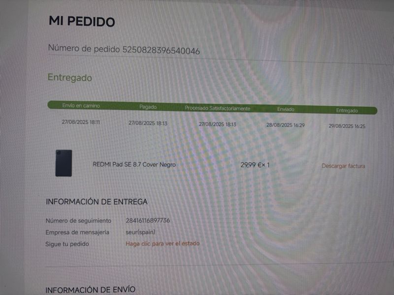 Funda Tablet Redmi Pad SE 8.7 Cover Original afbeelding 2