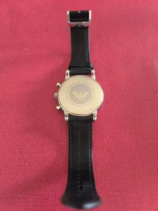 Reloj Emporio Armani Negro y Plateado