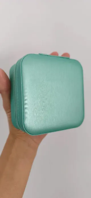 Joyero de viaje turquesa