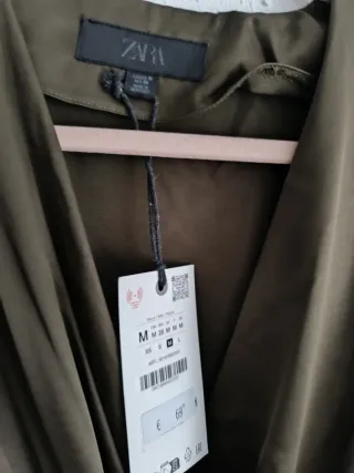 Mono largo satinado Zara Talla M