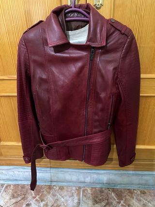 Cazadora polipiel roja Salsa