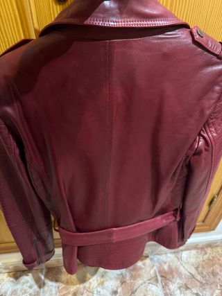 Cazadora polipiel roja Salsa