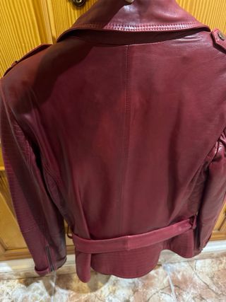 Cazadora polipiel roja Salsa