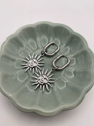 Orecchini chunky con sole mediterraneo