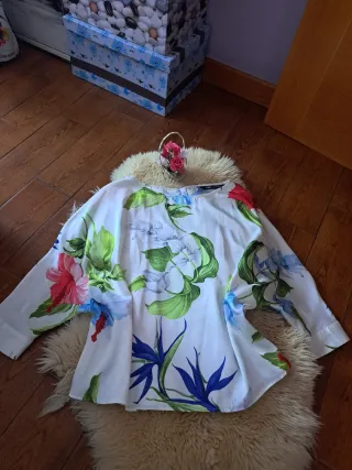 Blusa Zara Estampado Floral
