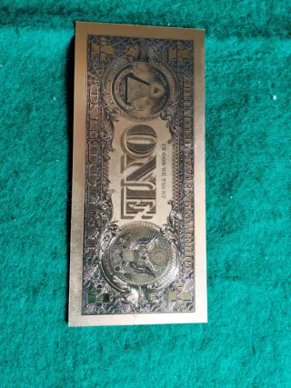 Dólar Chapado en Oro Coleccionable