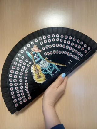 Abanico Flamenco Artesanal Pintado a mano