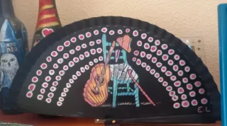 Abanico Flamenco Artesanal Pintado a mano