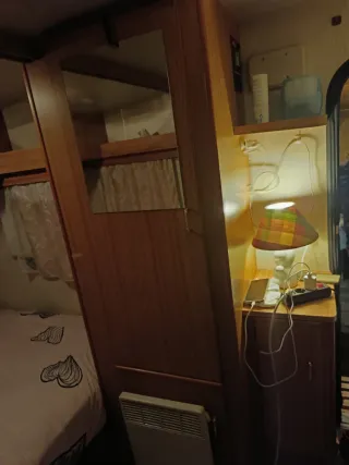 Avance de madera para caravana