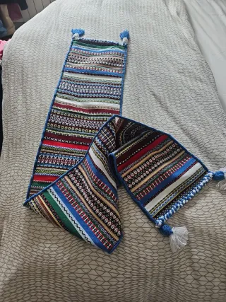 Bufanda Fallera con flecos