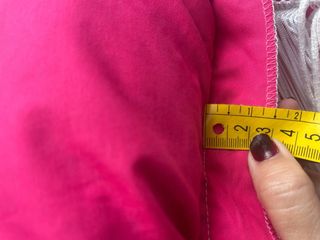 Vestido Flamenca Piqué,  rosa fuccia y blanco.