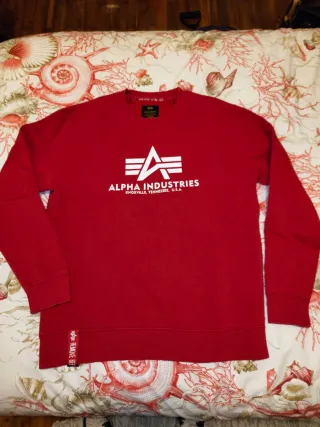 Sudadera Alpha Industries Roja