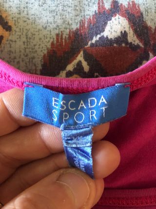 Camiseta sin mangas Escada rosa