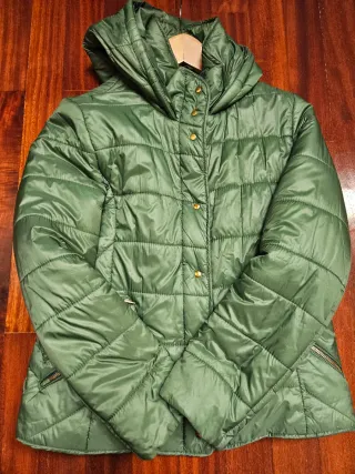 Anorak Old Taylor Mujer Talla M Verde Capucha
