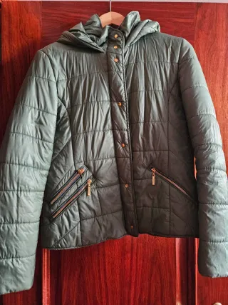 Anorak Old Taylor Mujer Talla M Verde Capucha