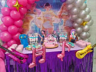 Decoración Fiesta K-Pop Globos Guitarras