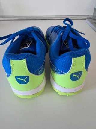 Scarpe Puma calcio blu/verdi misura 42