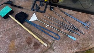 Pecera con accesorios para acuario