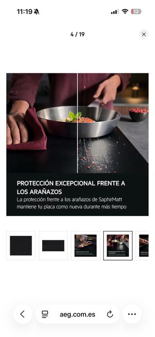 Placa Inducción AEG SaphirMatt Serie 8000