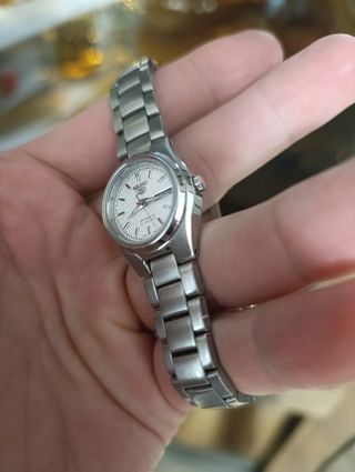 Reloj Seiko 5 Automático Plata y Blanco