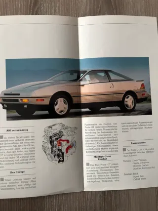 Catálogo Ford Probe GT Turbo 1989