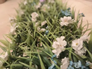 15 Paneles de césped artificial con flores