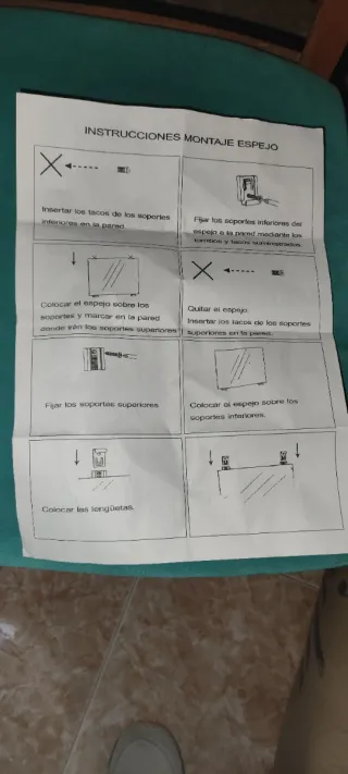 Espejo de baño blanco cristal