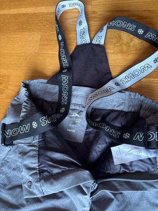 Pantalón de esquí gris 10-12 años