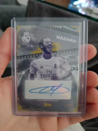 Edén Hazard Auto /50 Real Madrid Topps