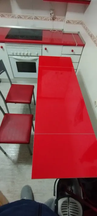 Mesa de cristal o 2 sillas