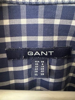 Camisa Gant cuadros azul mujer