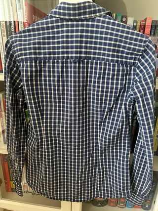Camisa Gant cuadros azul mujer