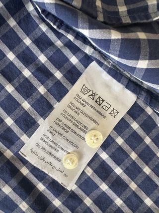 Camisa Gant cuadros azul mujer