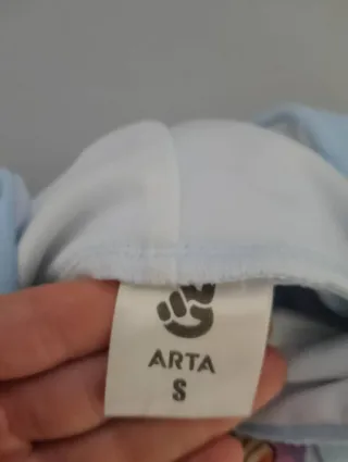 Sudadera Crop Top Azul con Dibujo