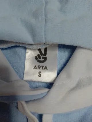 Sudadera Crop Top Azul con Dibujo