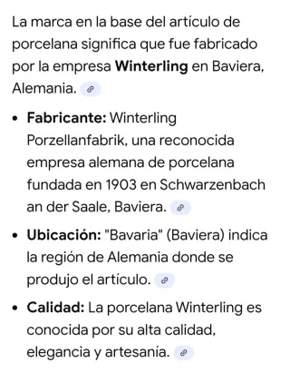 Jarrón vintage de porcelana alemán