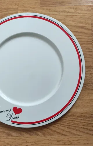 Bandeja redonda :  Buenos Días  33  cm. A estrenar