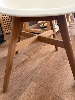Sillas Comedor Plástico y Madera de Ikea