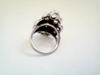 Anillo Vintage Plata Marquesitas