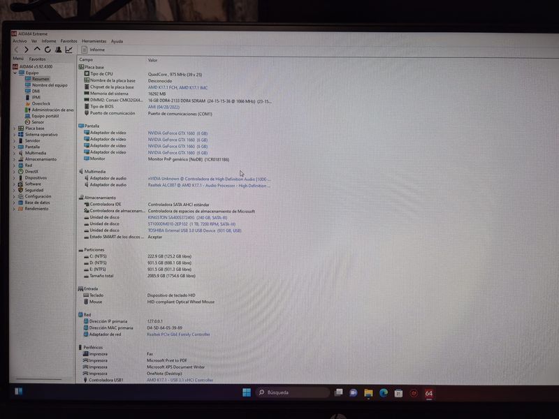 Ordenador Asus Gamer Ryzen 5 Completo afbeelding 7
