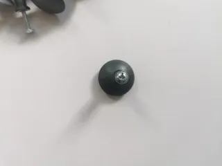 Lote 10 Pomos Negros. (Ikea)