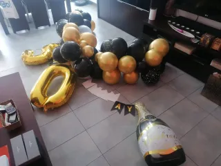 Decoracion 50, globos