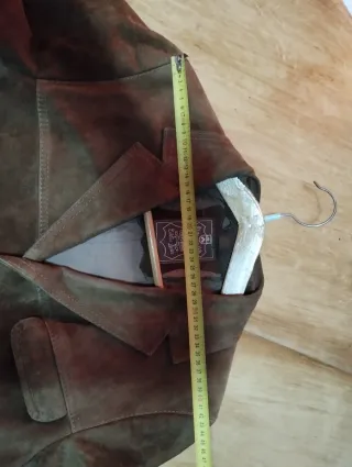 Giacca pelle uomo vintage marrone