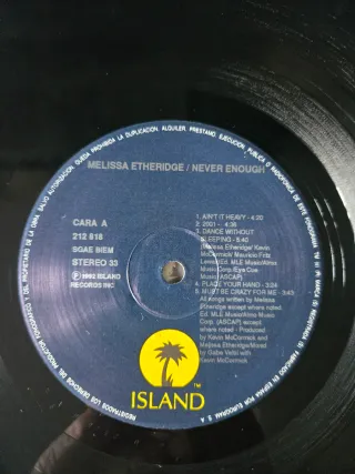 Vinilo Melissa Etheridge - Never Enough