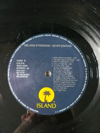 Vinilo Melissa Etheridge - Never Enough