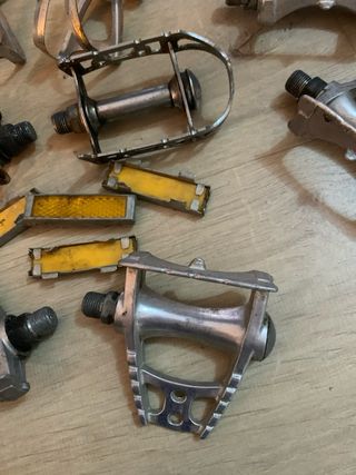 Lote pedales bicicleta carretera vintage