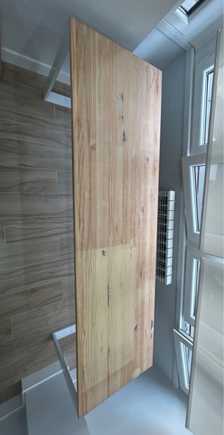 Mesa Roble Natural Diseño Nórdico 220Lx60Anx75Al