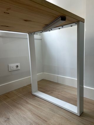 Mesa Roble Natural Diseño Nórdico 220Lx60Anx75Al